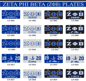 Zeta License Plates