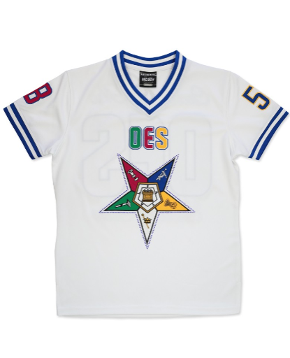 OES White Football Jersey