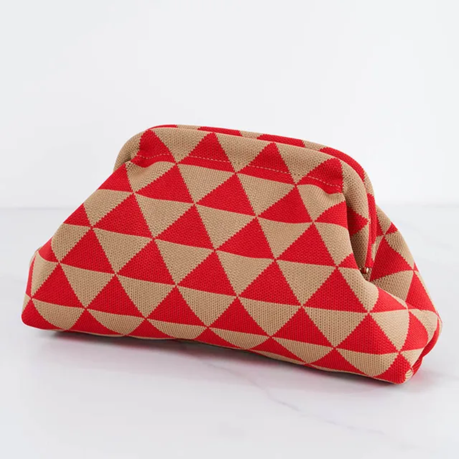 Red & Tan Delta Clutch