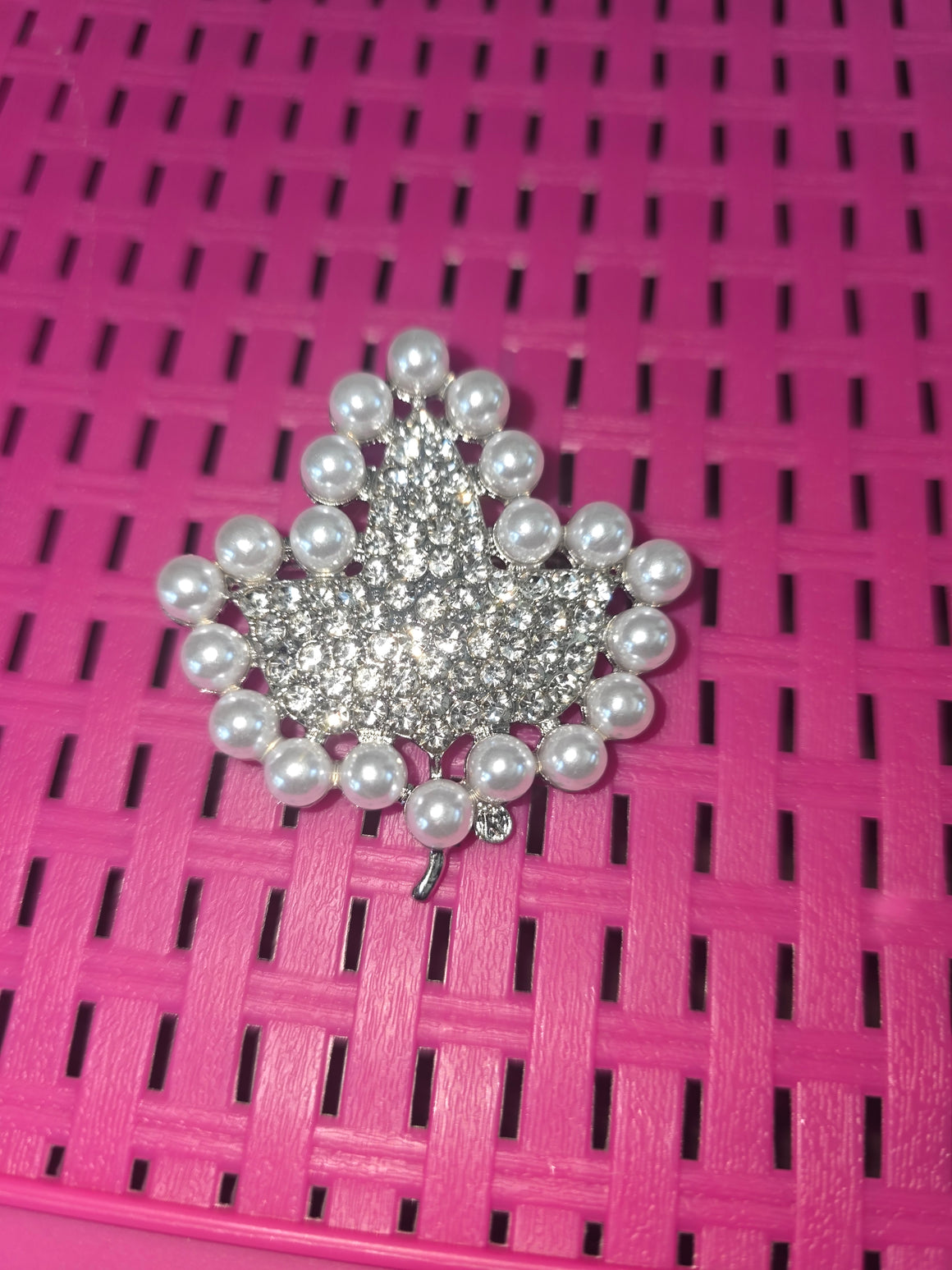 AKA IVY Rhinestone & Pearl Brooch