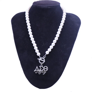 Delta Legacy Delta Legacy Pearl Necklace - Greek CertiPHIed Apparel