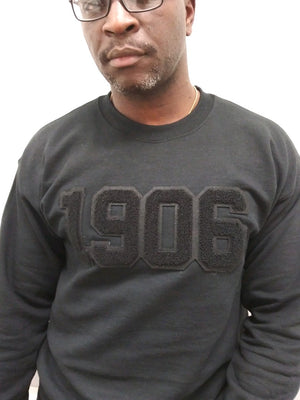 The "Blacked Out" 1906 Chenille Sweatshirt