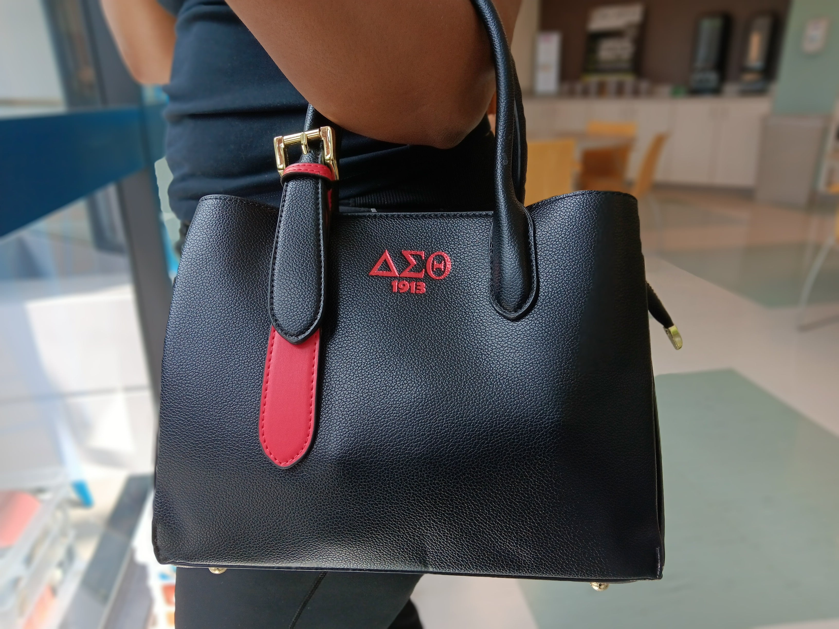 delta sigma theta leather backpack Delta Tote Bag