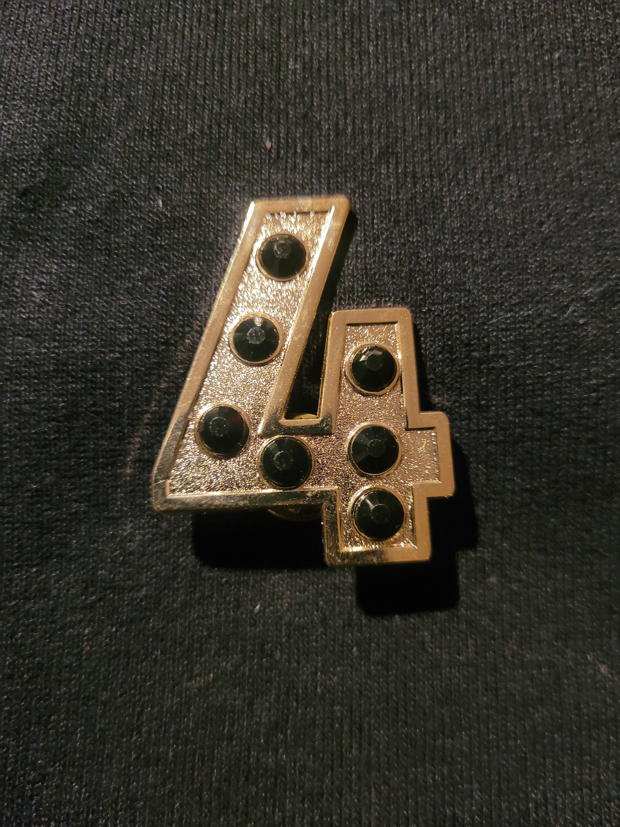 One Number Pin Gold Number Lapel Pins - Greek CertiPHIed Apparel