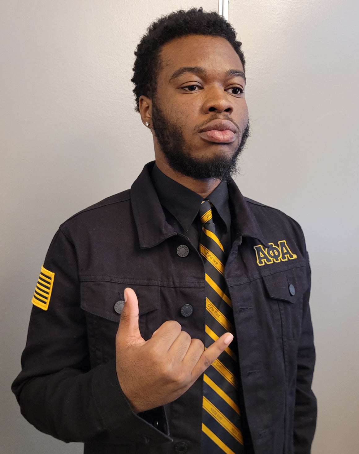 Sphinx Black Denim Jacket