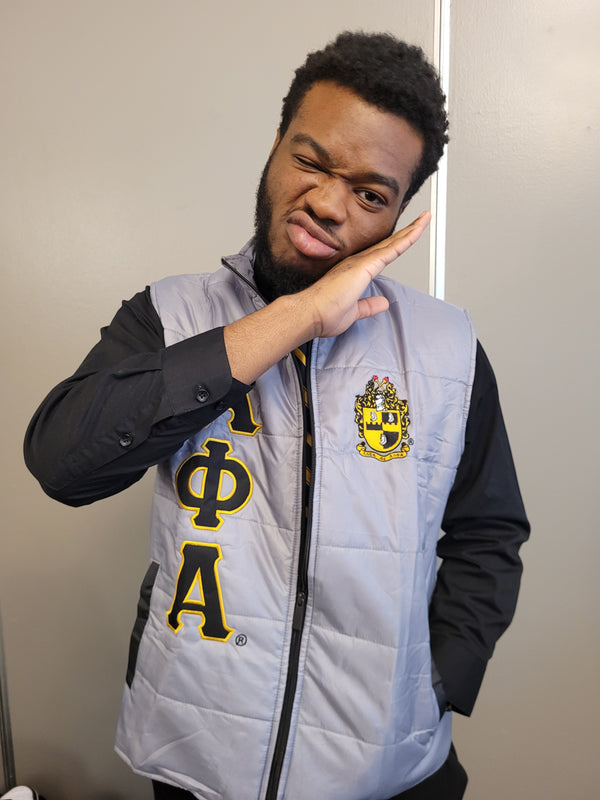 Alpha Quilted Vest - Greek CertiPHIed Apparel