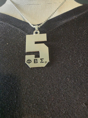 Sigma Line Number Necklaces