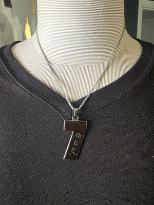 Sigma Line Number Necklaces