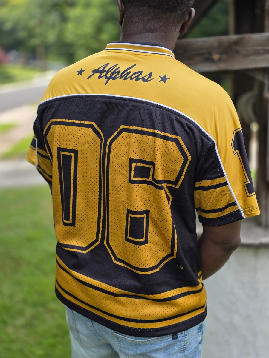 Alpha Cropped Mesh Football Jersey