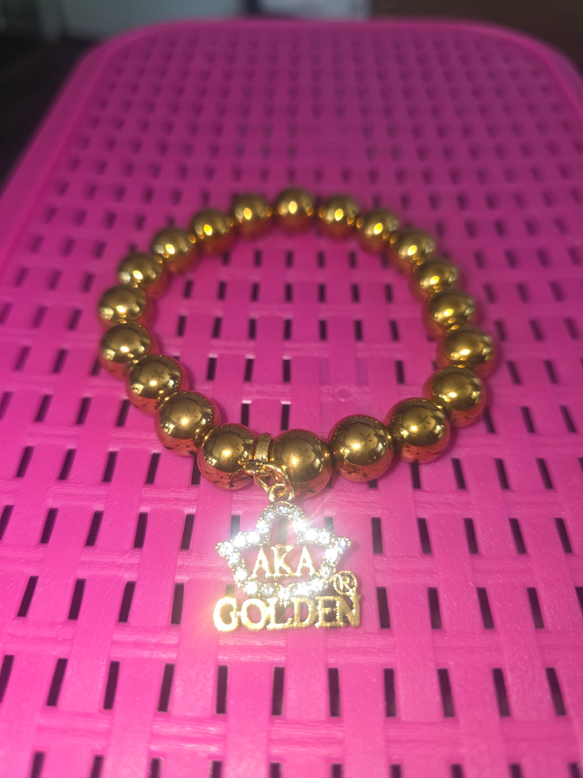 Golden AKA Charm Bracelet