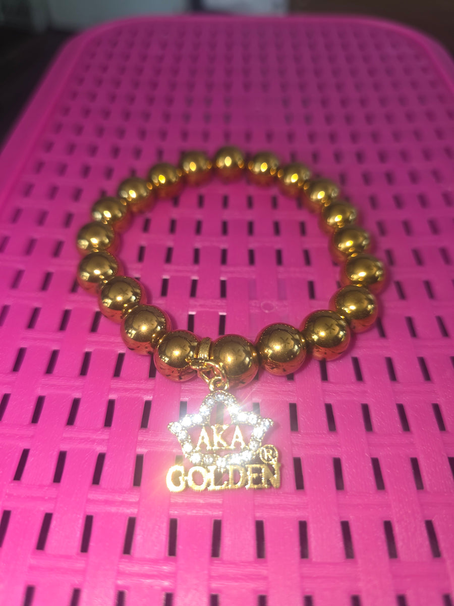 Golden AKA Charm Bracelet