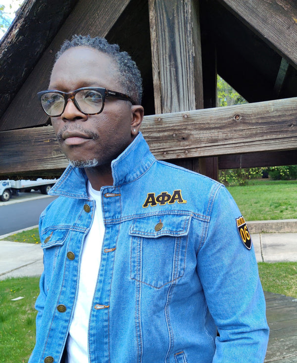 Alpha Denim Jacket - Greek CertiPHIed Apparel