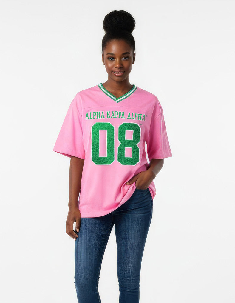 AKA OVERSIZED CHENILLE FOOTBALL JERSEY