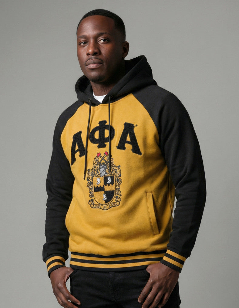 ALPHA TWO-TONED PULLOVER HOODIE