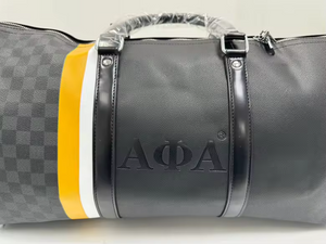 Alpha "LV" Damier Inspired Weekender Bag