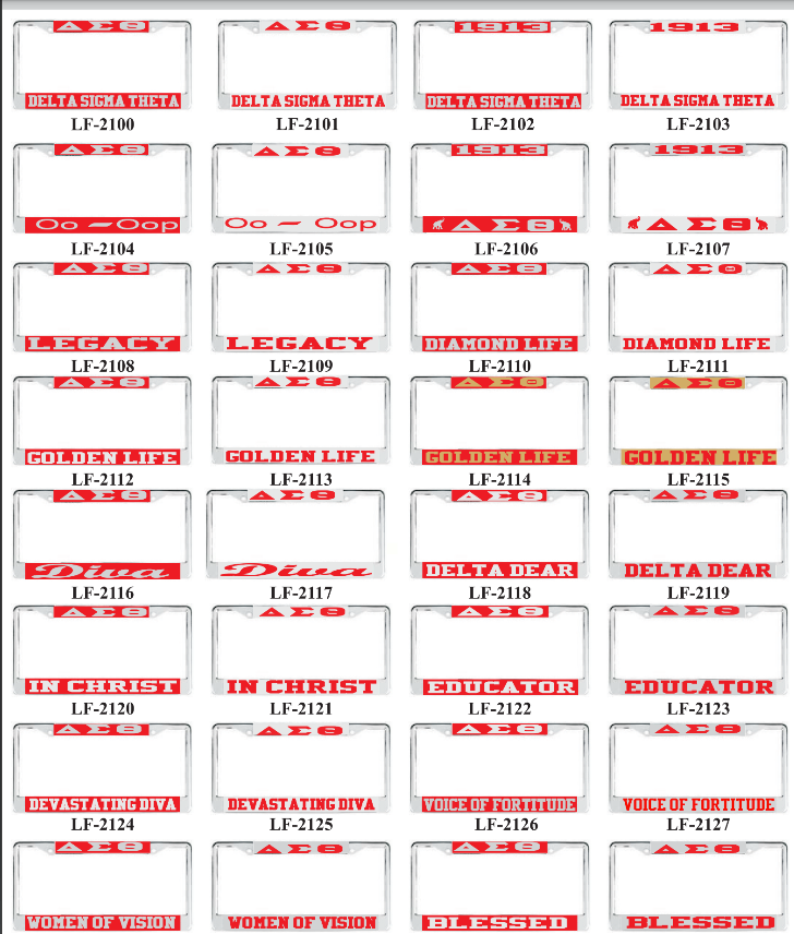 Delta License Frames