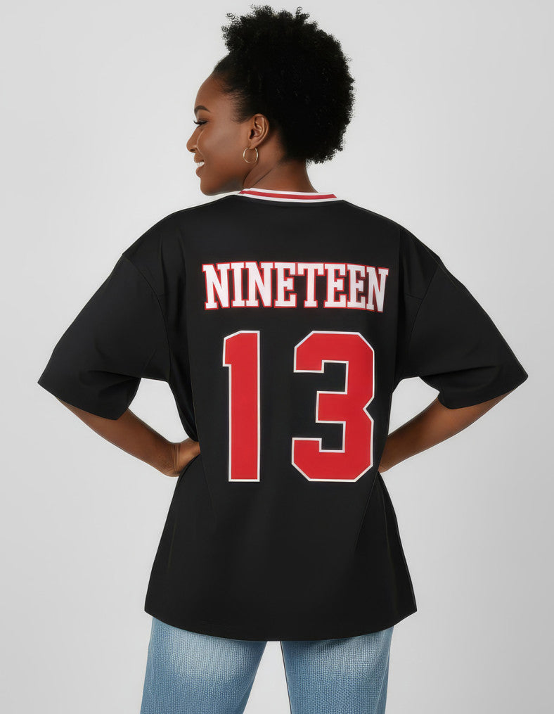DELTA OVERSIZED CHENILLE FOOTBALL JERSEY