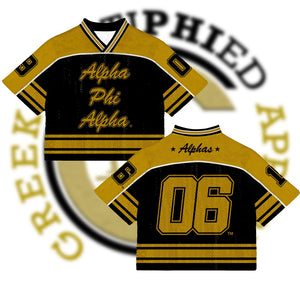 Alpha Cropped Mesh Football Jersey