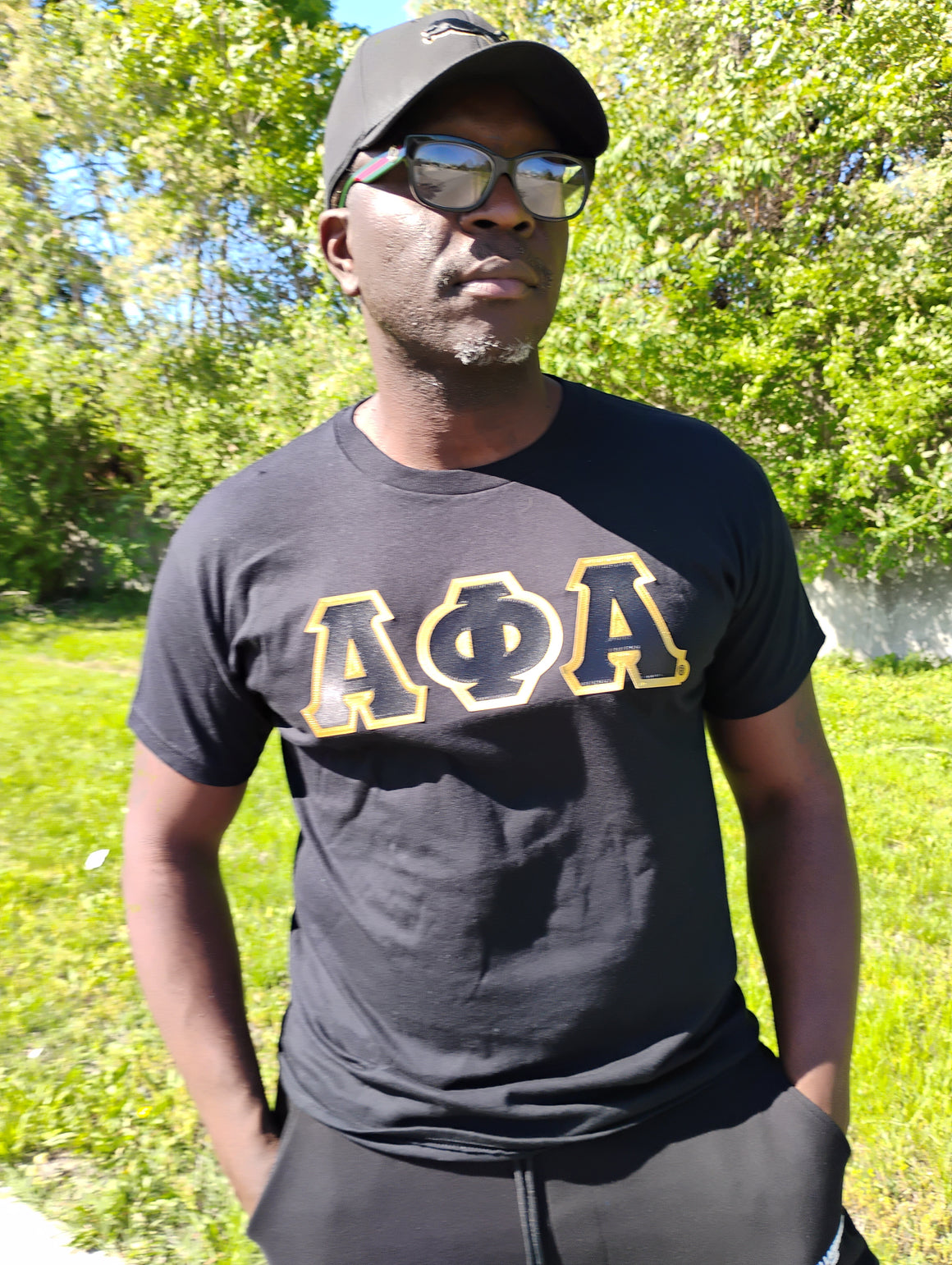 Alpha Satin Twill Patch Tee
