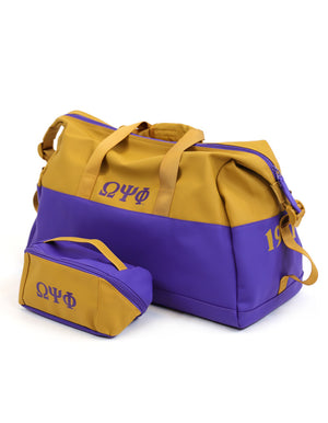 NEW OMEGA DUFFLE AND TOILTERY BAG SET