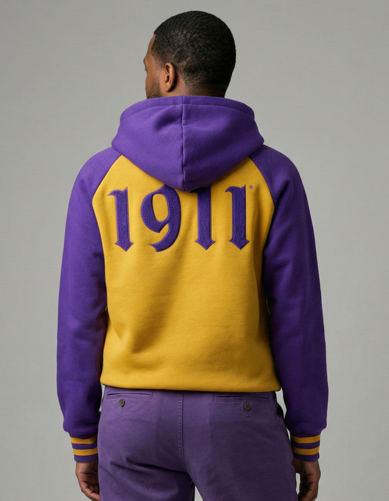 OMEGA TWO-TONED PULLOVER HOODIE