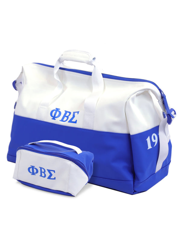 NEW SIGMA DUFFLE AND TOILTERY BAG SET Greek CertiPHIed Apparel