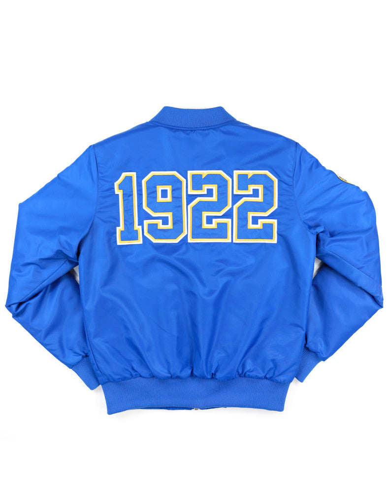 S G Rho Bomber jacket with 1922 on back