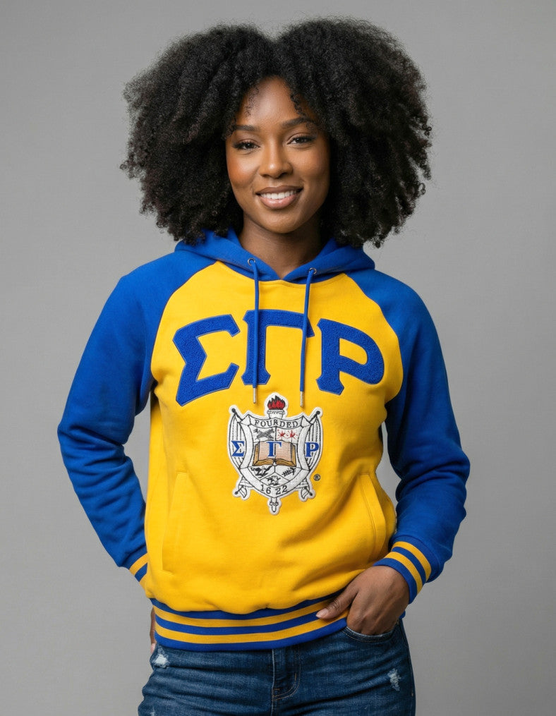 S G RHO TWO-TONED PULLOVER HOODIE