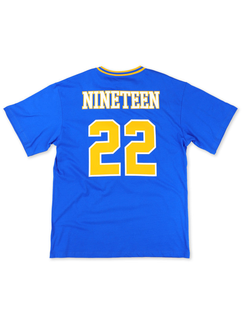 S G RHO OVERSIZED CHENILLE FOOTBALL JERSEY