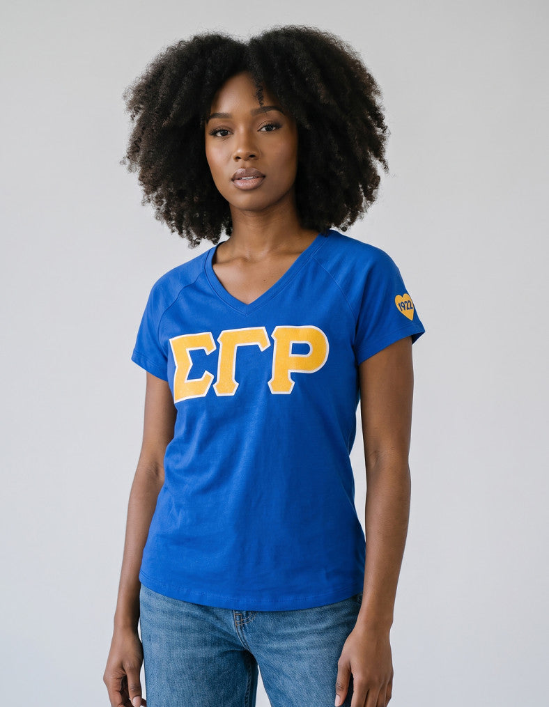 NEW S G RHO V NECK TEE