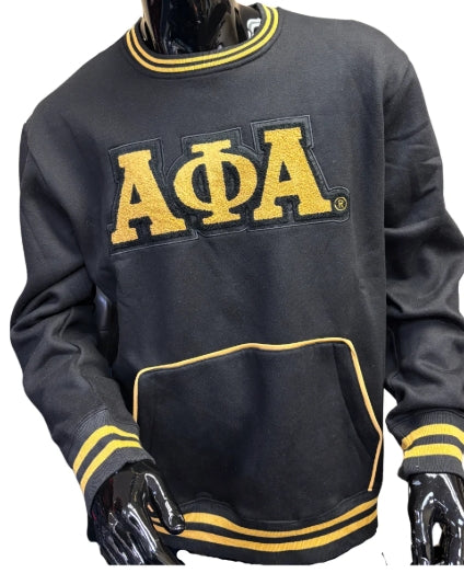 Alpha Chenille Crewneck with front pocket
