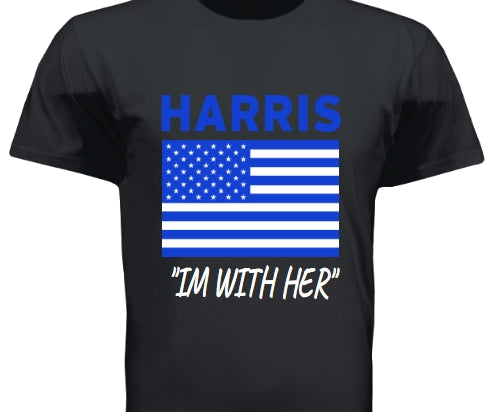 Harris Tee-Blue & White