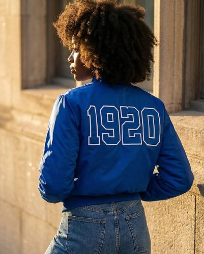 Zeta Bomber Jacket with 1920 on back