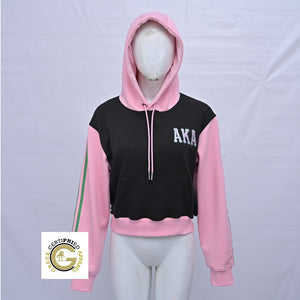 Crop Cotton Fleece Hoodies