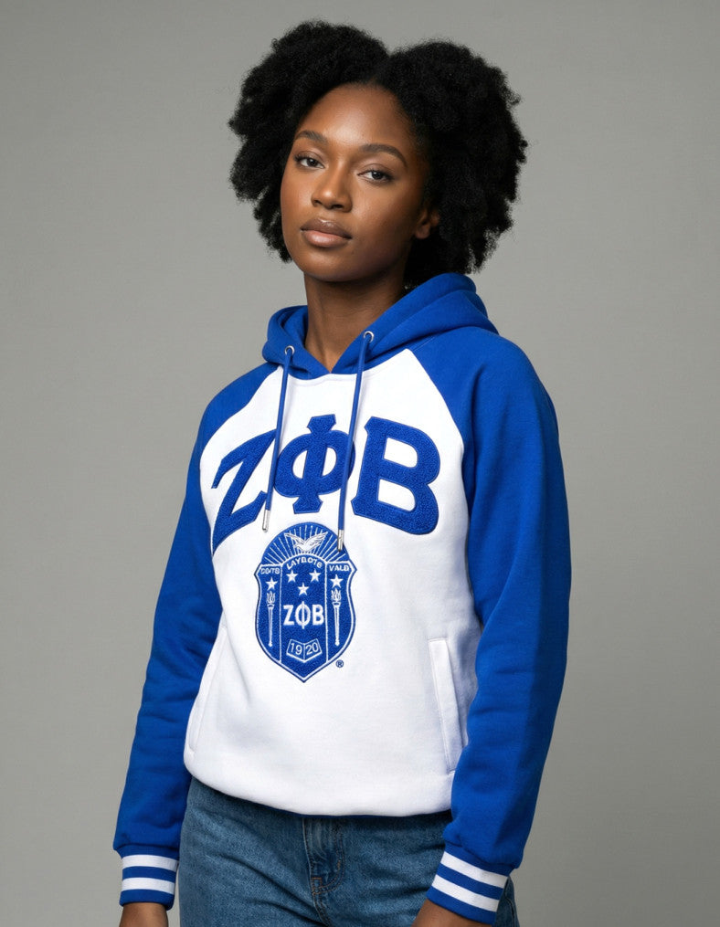 ZETA TWO-TONED PULLOVER HOODIE