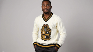 Vintage Alpha Cream V Neck Sweater