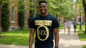 NINETEEN O SIX Metallic Gold Tee