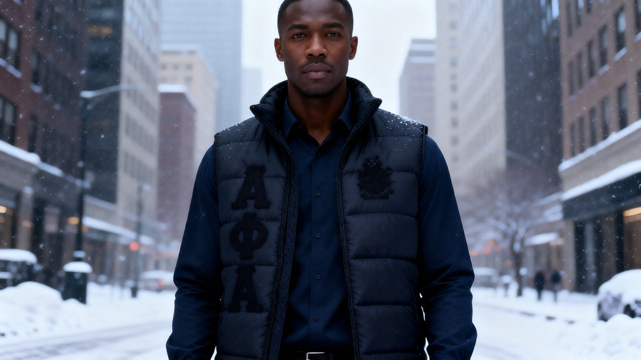 Alpha Puffer Vest -PRE ORDER - Greek CertiPHIed Apparel