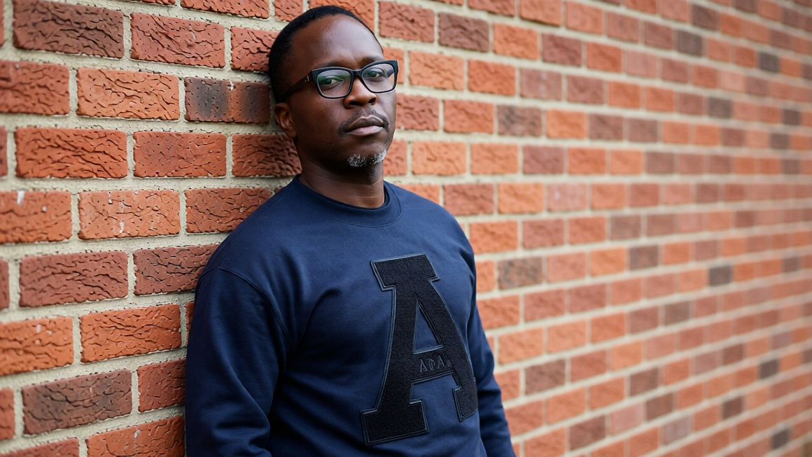 Monochromatic Alpha Chenille "A" Crewneck
