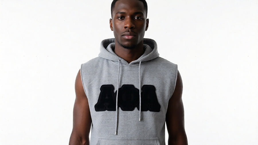 Sleeveless Fleece Alpha Hoodie