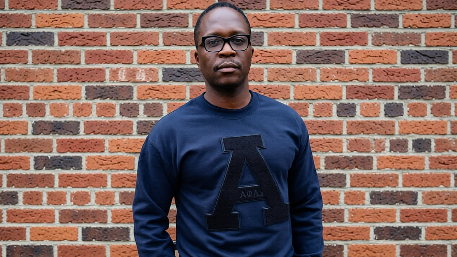 Monochromatic Alpha Chenille "A" Crewneck