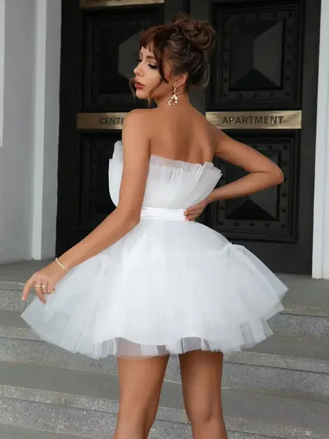Ruffle Tulle Tutu Dress