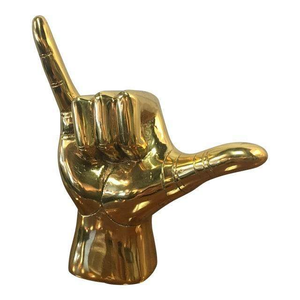 Bronze "PHI" Hand Sculpture