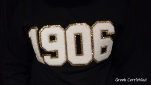 Liquid Gold & White 1906 Chenille Sweatshirt