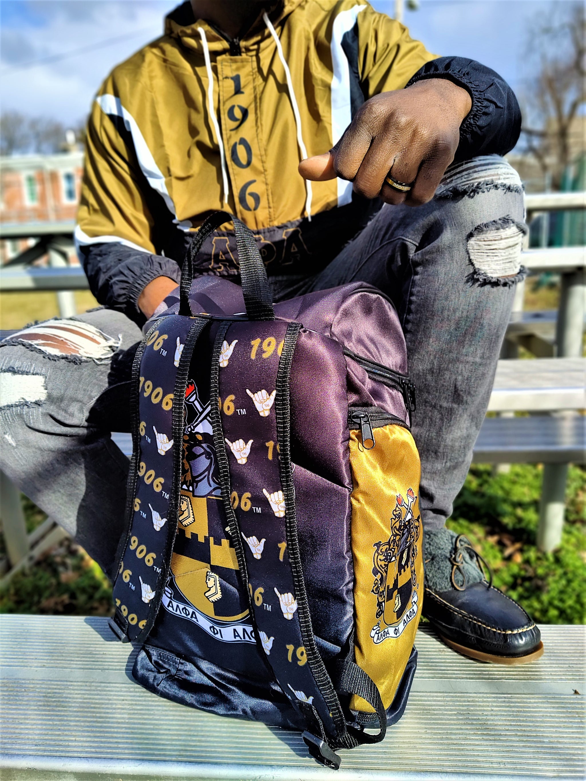 Alpha phi alpha book bag hotsell