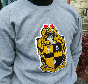 Alpha Chenille Crest Crewneck