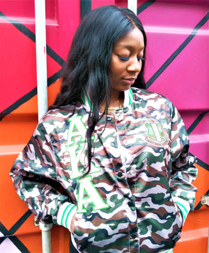 AKA Camo Satin Jacket