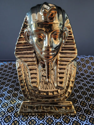 Liquid Gold Sphinx Ceramic Head