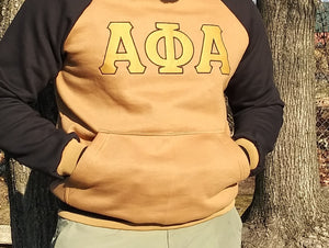 2-tone Black & Old Gold Alpha Sweatshirt
