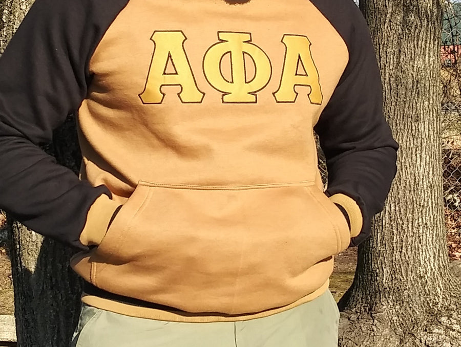 2-tone Black & Old Gold Alpha Sweatshirt